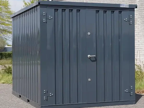 Faltbarer Container 3x2 m Anthrazit LC – Modularer Lagercontainer mit Boden